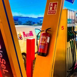 Extintor en ga solinera