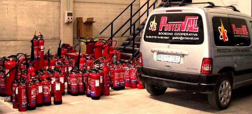 trabajos de protección contra incendios