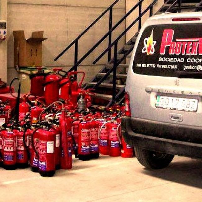 trabajos de protección contra incendios